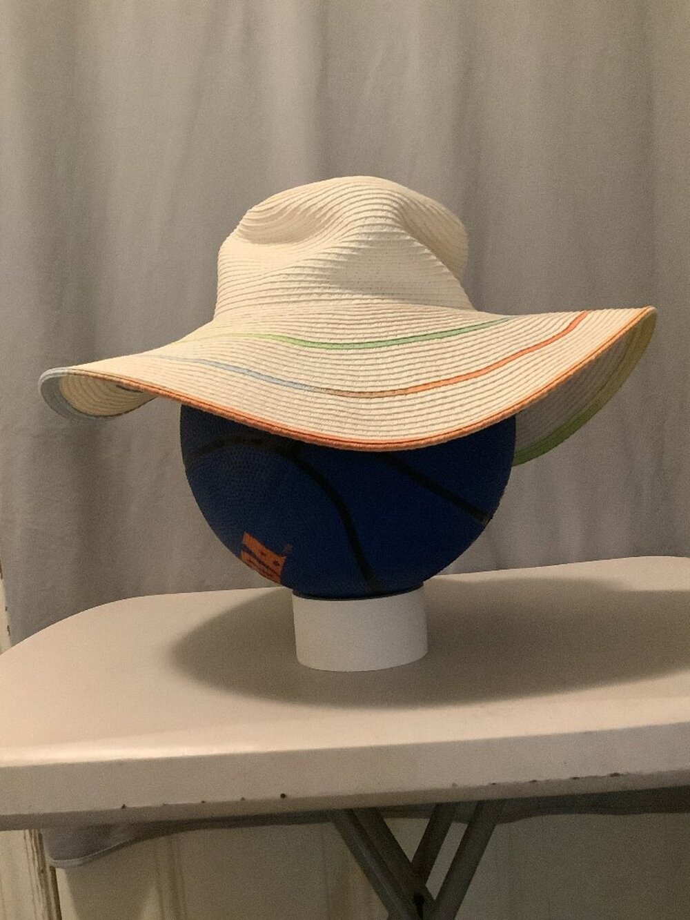Magid Hats 100% Paper Straw Wide Brim Floppy Sun Hat GUC One Size